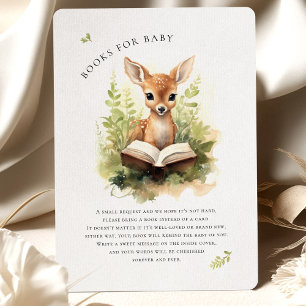 Livres pour carte de boîtier de cerfs de Baby show