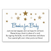 Livres pour carte d'insertion pour bébé (Devant)