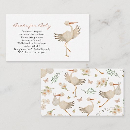 Livres pour filles pour carte de boîtier pour bébé (Devant / Derrière)