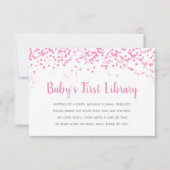 Livres pour la carte de douche Confetti rose Baby  (Devant)