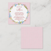 Livres Pour Le Petit Fleur sauvage - Carte De Boît (Devant / Derrière)