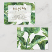 livres pour les cartes de demande pour bébé feuill (Devant / Derrière)