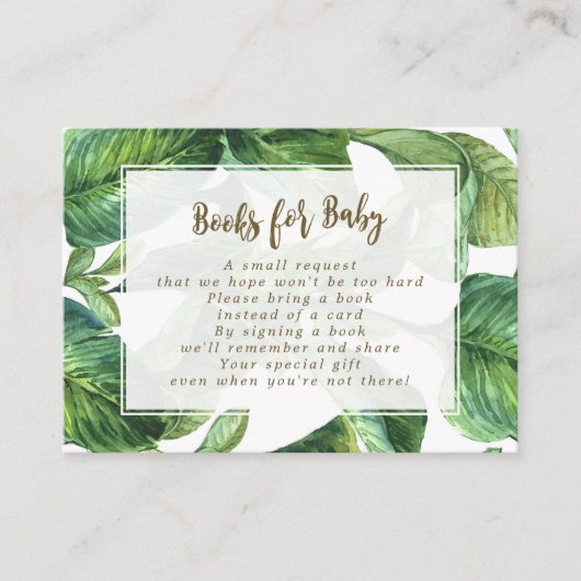 livres pour les cartes de demande pour bébé feuill (Devant)