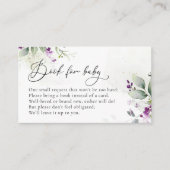 Livres Purple Greenery Pour Carte Boîtier Bébé (Devant)