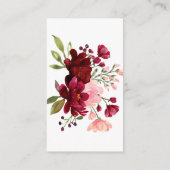 Livres roses pour carte de boîtier Baby shower (Dos)