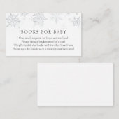 Livres Silver Snowflake pour Baby insert carte (Devant / Derrière)