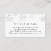 Livres Silver Snowflake pour Baby insert carte (Devant)