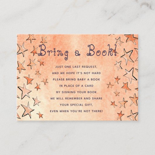 Livres Starred pour bébé apporter une carte d'inse (Devant)