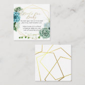 Livres succulents pour carte bébé (Devant / Derrière)