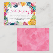 Livres Tropical Luau pour la carte de boîtier bébé (Devant / Derrière)