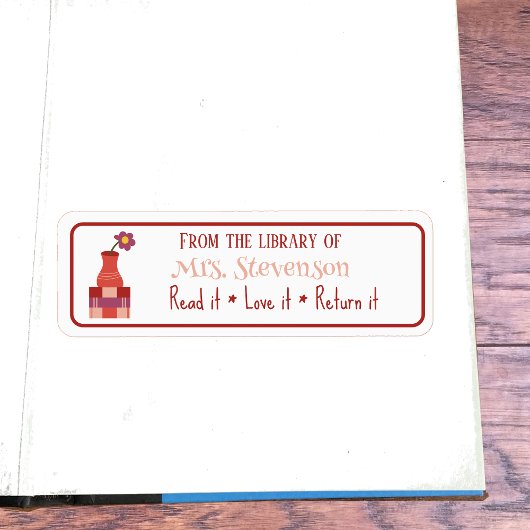 Livres Vase Classroom Bibliothèque Stickers Budget