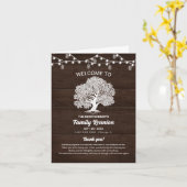 Livret de Programme Pliable Réunion de l'Arbre Gén (Fleur jaune)