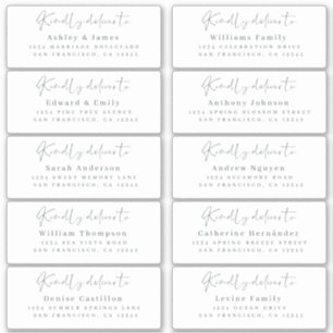 Livrez à Étiquettes de adresse invités COMMANDE su