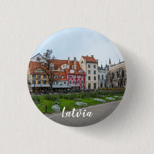 Livu-plein in Riga, Letland Ronde Button 3,2 Cm