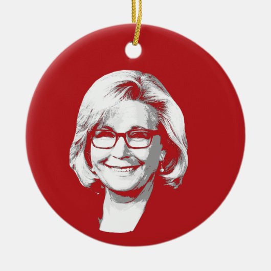 LIZ CHENEY KERAMISCH ORNAMENT (Voorkant)