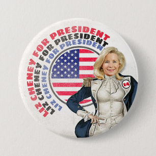 liz Cheney voor President '24 Ronde Button 7,6 Cm