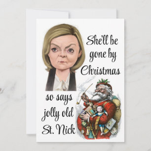 Liz Truss zal met Kerstmis weg zijn Bedankkaart