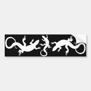 Lizard Art Cadeaux Lizard Bumper Sticker Art Repti