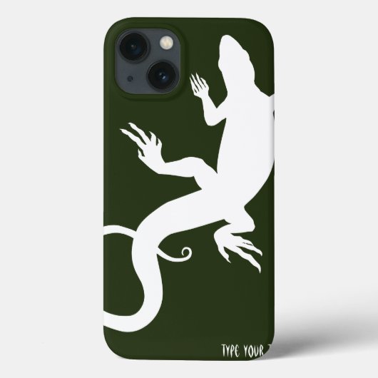 Lizard Art coque ipad Coque reptile personnalisé (Verso)