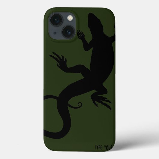 Lizard Art coque ipad Coque reptile personnalisé (Verso)