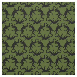 Lizard Art Fabric Reptile lizard Pattern Fabrics Stof
