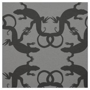 Lizard Art Fabric Reptile lizard Pattern Fabrics Stof