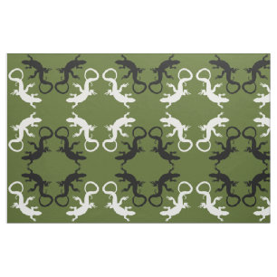 Lizard Art Fabric Reptile lizard Pattern Fabrics Stof