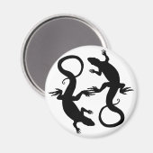 Lizard Art Fridge Magnet Reptile Giften & Magnets Magneet (Voorkant / Achterkant)