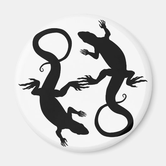 Lizard Art Fridge Magnet Reptile Giften & Magnets Magneet (Voorkant)