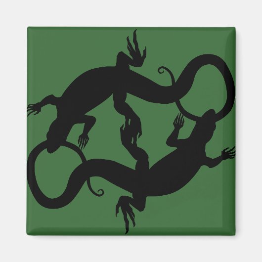 Lizard Art Frigidaire Aimant Reptile Cadeaux et Ma (Devant)
