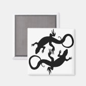 Lizard Art Frigo Magnet (Recto/Verso)