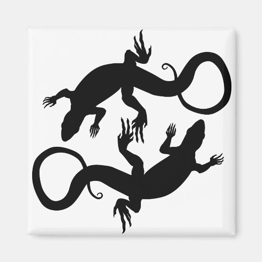 Lizard Art Frigo Magnet (Devant)