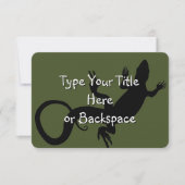 Lizard Art Invitalized Reptile RSVP (Voorkant)