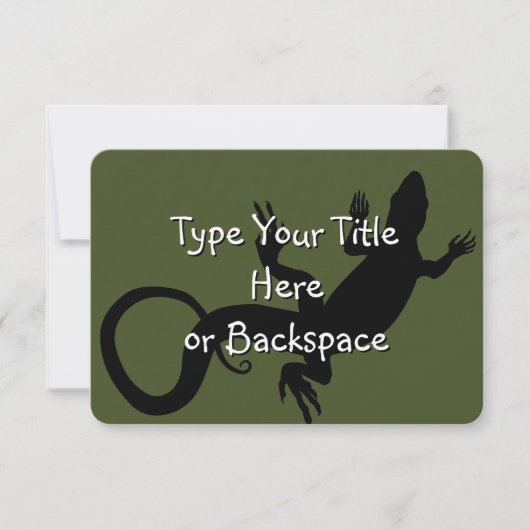 Lizard Art Invitalized Reptile RSVP (Voorkant)