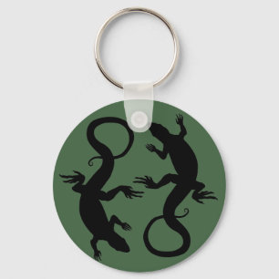 Lizard Art Sleutelhanger Cool Retro Reptile Art ca