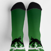 Lizard Art Socks Yin Yang Reptile Socks Custom Sokken (Top)
