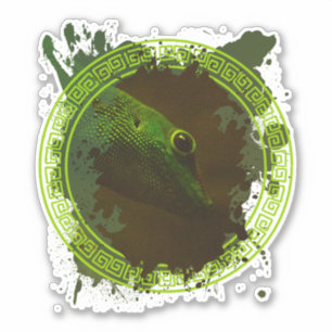 Lizard Art Sticker