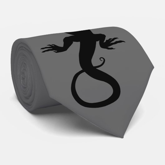 Lizard Art Stropdas Cool Reptile Giften & Lizard A (Opgerold)