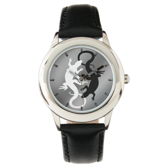 Lizard Art Watch Cool Reptile Art Wrist Watch Horloge (Voorkant)
