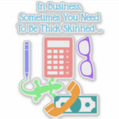 Lizard at Work Sticker (Voorkant)