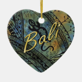 Lizard Batik Keramisch Ornament