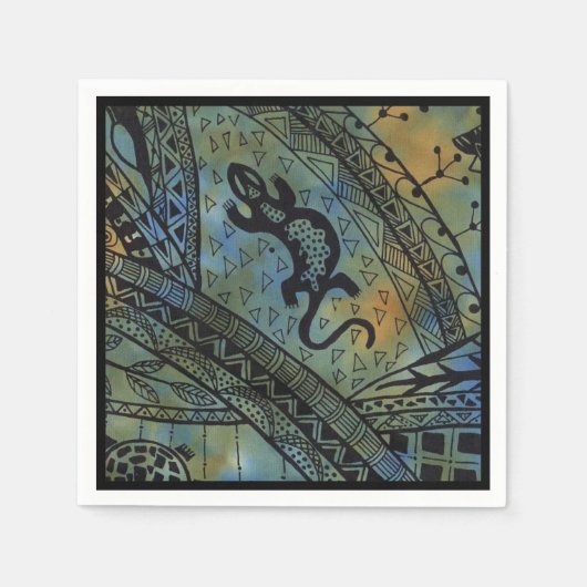 Lizard Batik Servetten (Voorkant)