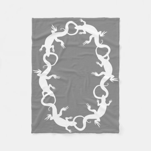 Lizard Blanket Cool Lizard Art Fleece Blanket (Voorkant)