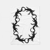 Lizard Blanket Cool Lizard Art Fleece Blanket (Voorkant)