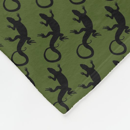 Lizard Blanket Cool Lizard Art Fleece Blanket (Hoek)