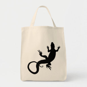 Lizard Canvas tas Organic Reptile Art Shopping Bag