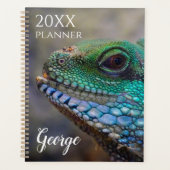 Lizard Carnet de planificateur de mois de semaine  (Devant)