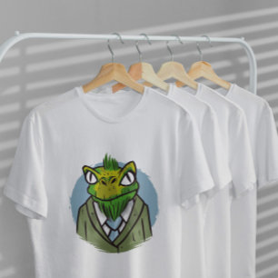 Lizard Cartoon Suit T-shirt