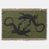 Lizard Couvertures D'Art Reptile Lizard Jetez Couv (Devant)