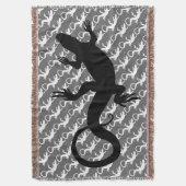 Lizard Couvertures D'Art Reptile Lizard Jetez Couv (devant Vertical)
